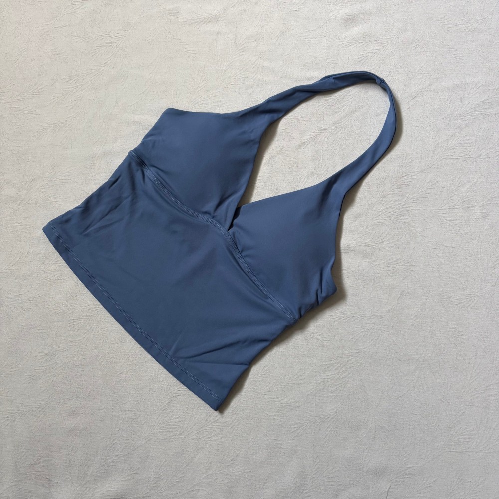 Logo V-neck Hanging Neck Vest  - Home Gym Yoga review and price