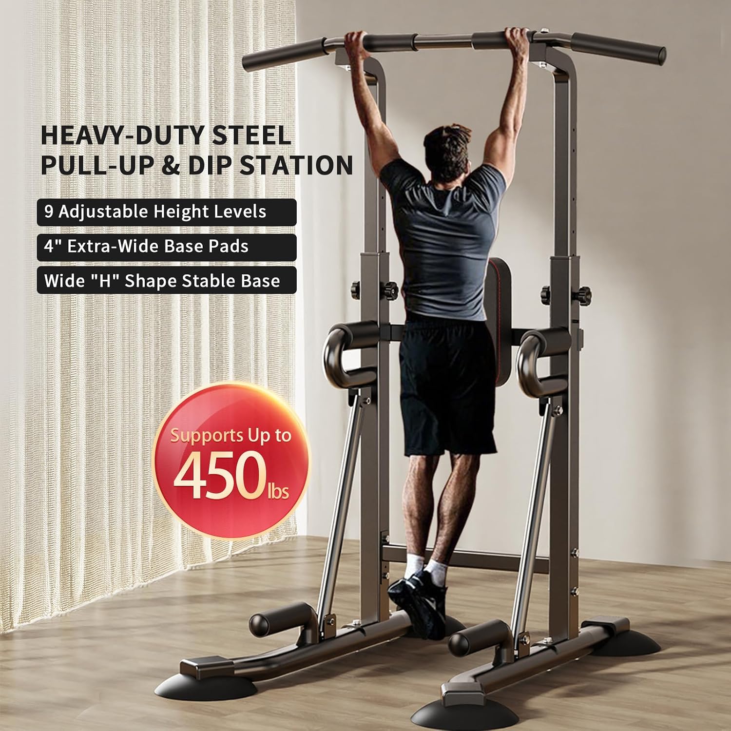 Power Tower Pull-Up Bar Statio - Leg Home Gym Workout review and price