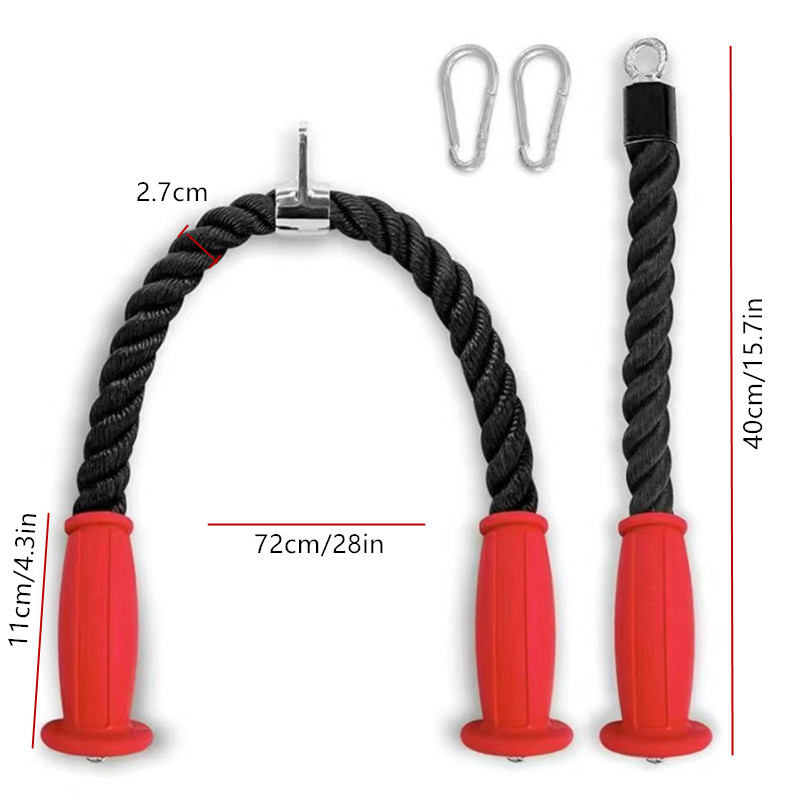 Ergonomic Tricep Ropes Non-Sli - Home Gym Routine review and price