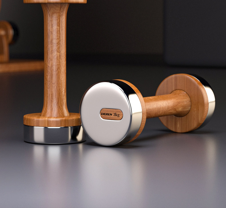 Wood & Steel Adjustable Dumbbe - Home Gym Equipment Set review and price