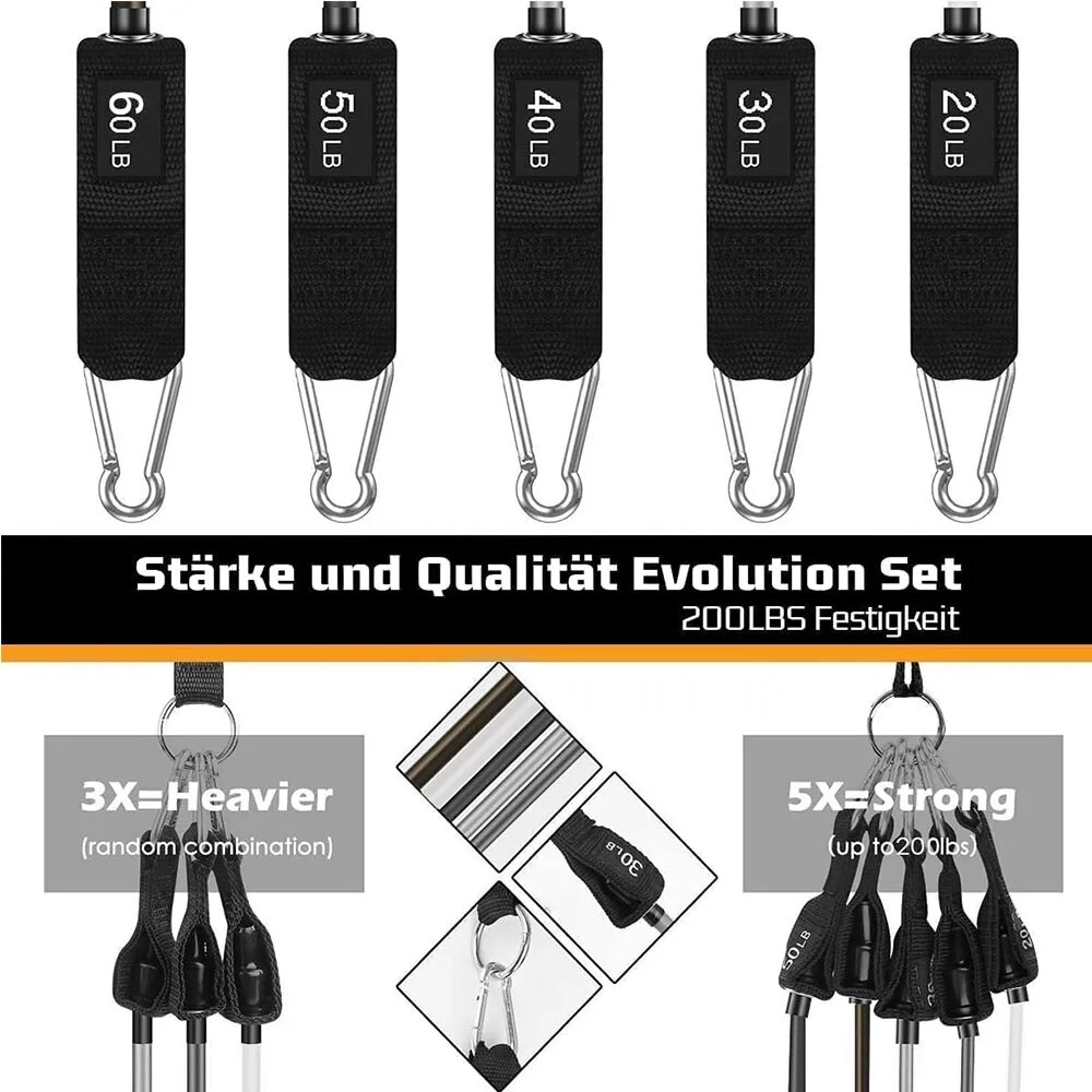 Resistance Bands Set Tension P - Home Gym Equipment Set review and price