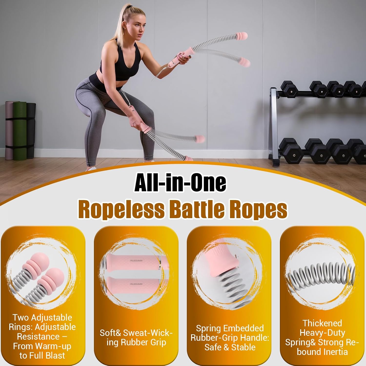 Portable Ropeless Battle Ropes - Home Gym Portable review and price