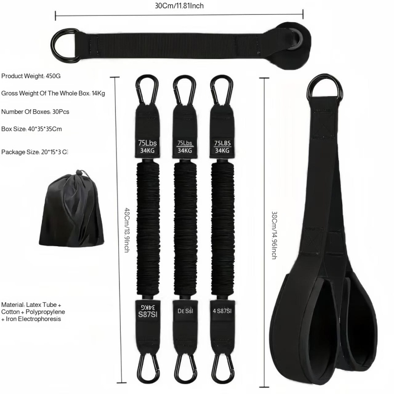 Resistance Bands Set Triceps R - Home Gym Routine review and price