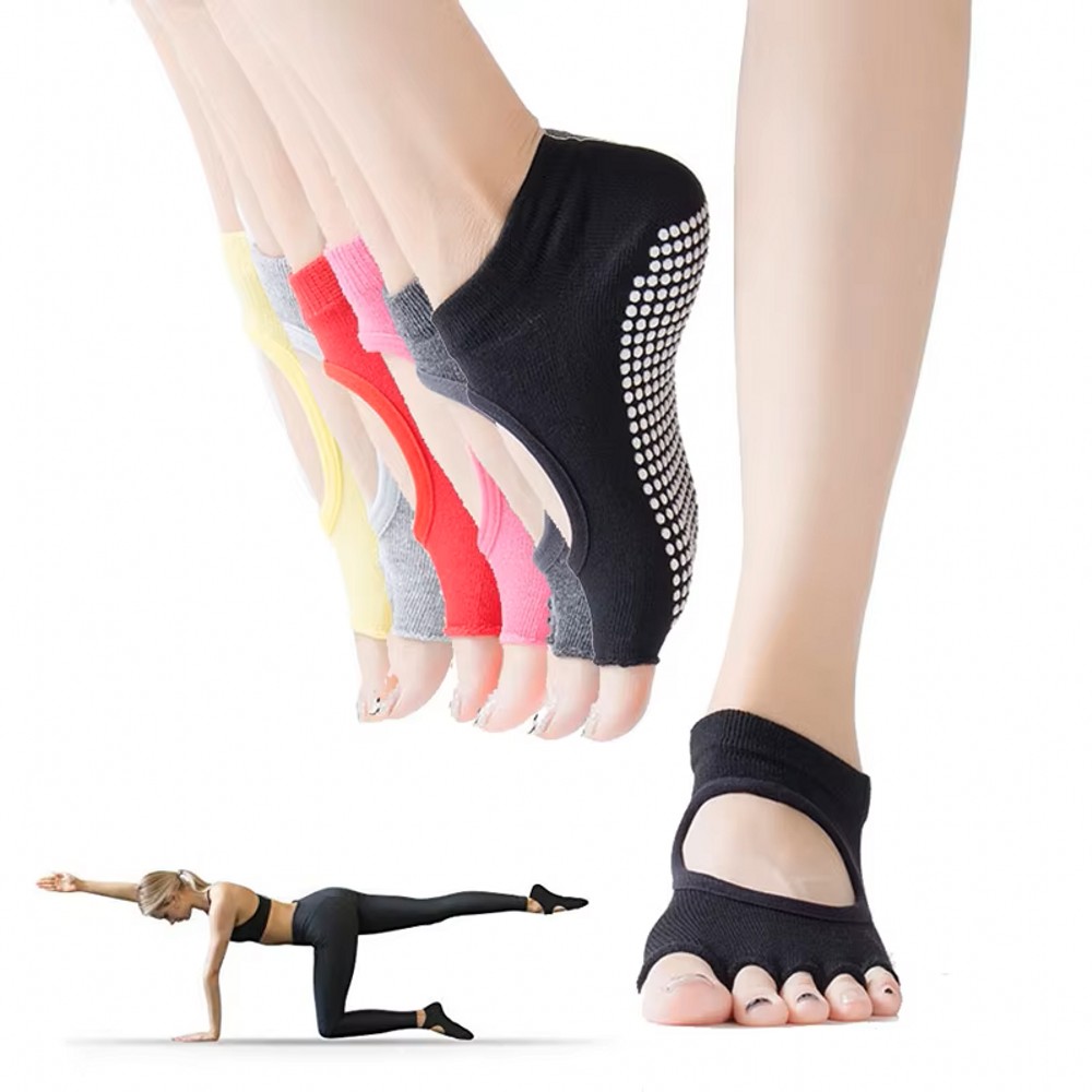 Backless Five Toe Yoga Socks O - Home Gym Yoga review and price